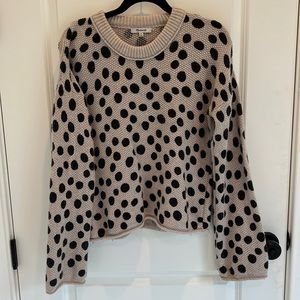 Madewell polka dot sweater, size XS